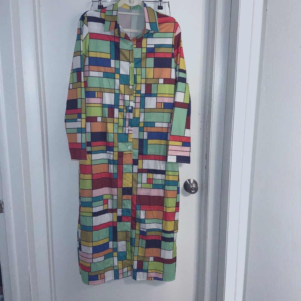 Mulit-Colored Dress/Duster size XL